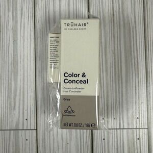 TRUHAIR Chelsea Scott Color & Conceal GRAY Hair Concealer .6oz & Brow Tool